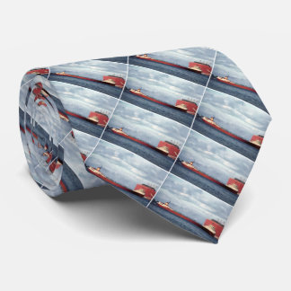 Edmund Fitzgerald on the St. Clair River Vintage Tie