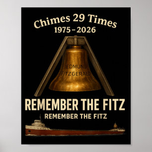 Edmund Fitzgerald, Remember The Fitz Great Lakes M Poster