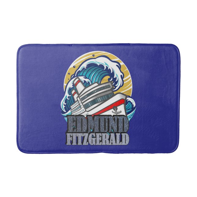 Edmund Fitzgerald | Tribute to the Legendary Ship Bath Mat (Front)