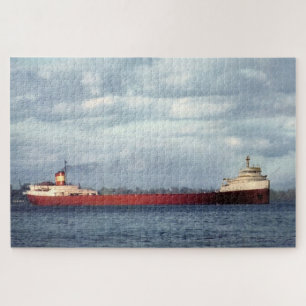 Edmund Fitzgerald Vintage Maritime Great Lakes Jigsaw Puzzle