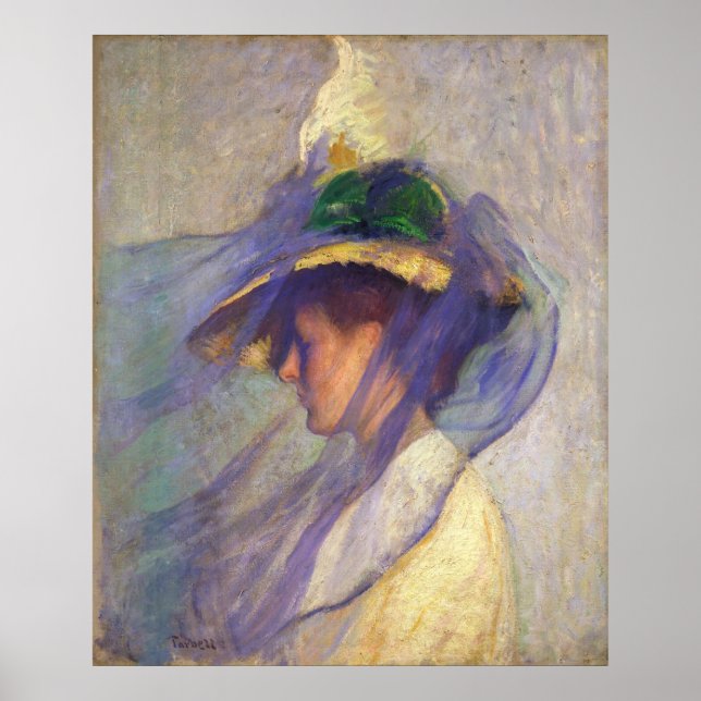 Edmund Tarbell - The Blue Veil Poster (Front)