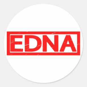 Edna Stamp Classic Round Sticker