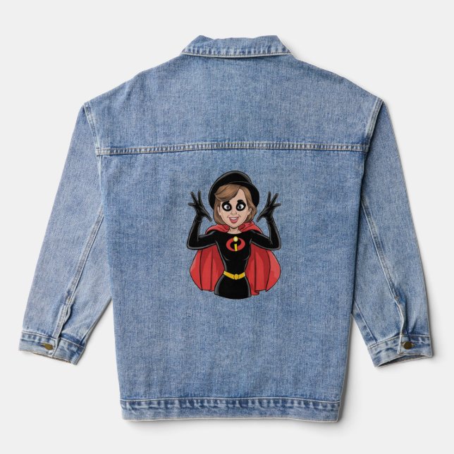 edna sticker denim jacket (Back)