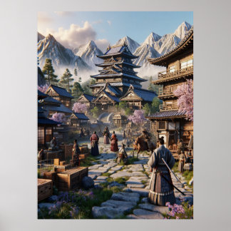 Edo Epoche awakens - A day in ancient Japan Poster