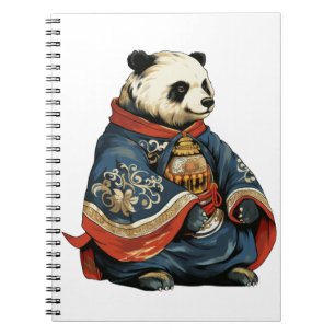Edo era shogun bear  Postcard Notebook