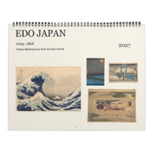 Edo Japan 1603–1868 Twelve Months of Art 2027 Calendar