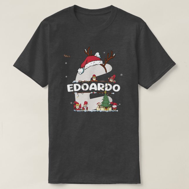Edoardo Christmas Shirt w Edoardo Name for funny X (Design Front)