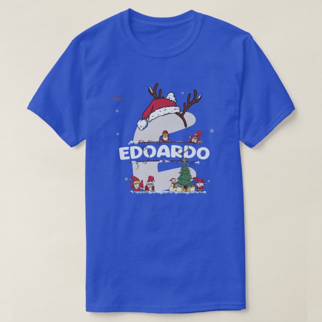 Edoardo Christmasw Edoardo Name for funny Xmas  T-Shirt (Design Front)