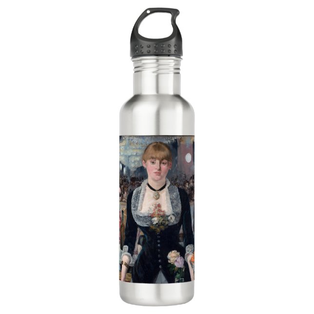 Edouard Manet - A Bar at the Folies-Bergere 710 Ml Water Bottle (Front)