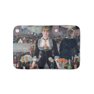 Edouard Manet - A Bar at the Folies-Bergere Bath Mat