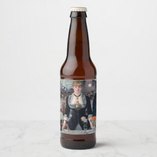 Edouard Manet - A Bar at the Folies-Bergere Beer Bottle Label
