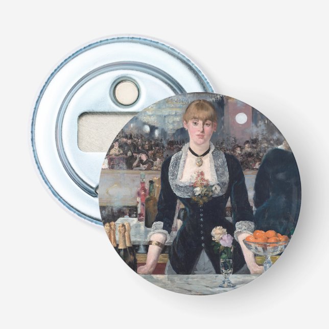 Edouard Manet - A Bar at the Folies-Bergere Bottle Opener (Front)