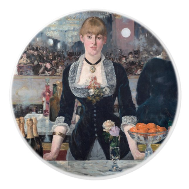 Edouard Manet - A Bar at the Folies-Bergere  Ceramic Knob (Front)