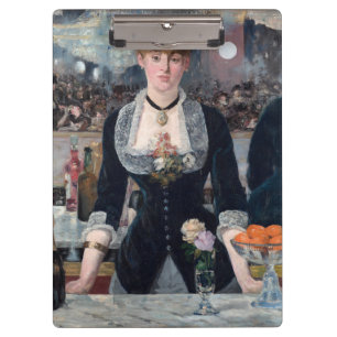 Edouard Manet - A Bar at the Folies-Bergere Clipboard