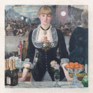 Edouard Manet - A Bar at the Folies-Bergere Glass Coaster