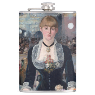 Edouard Manet - A Bar at the Folies-Bergere Hip Flask