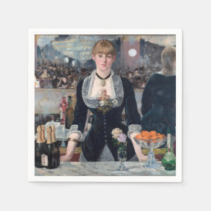 Edouard Manet - A Bar at the Folies-Bergere Napkin