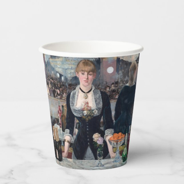 Edouard Manet - A Bar at the Folies-Bergere Paper Cups (Front)
