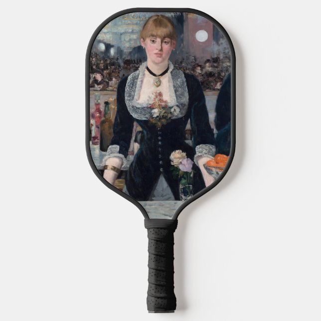 Edouard Manet - A Bar at the Folies-Bergere Pickleball Paddle (Front)