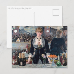 Edouard Manet - A Bar at the Folies-Bergere Postcard