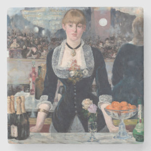 Edouard Manet - A Bar at the Folies-Bergere Stone Coaster