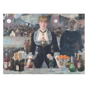 Edouard Manet - A Bar at the Folies-Bergere Tablecloth
