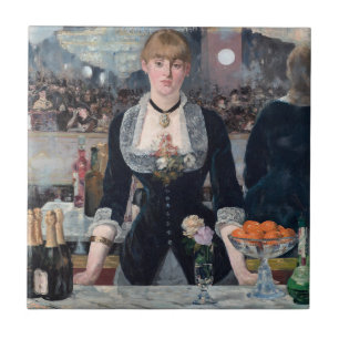 Edouard Manet - A Bar at the Folies-Bergere Tile