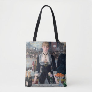 Edouard Manet - A Bar at the Folies-Bergere Tote Bag