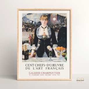 Édouard Manet A Bar at the Folies-Bergere Vintage  Poster