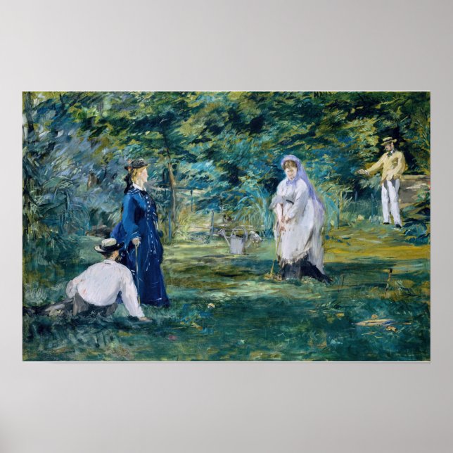 Edouard Manet - A Game of Croquet Poster (Front)