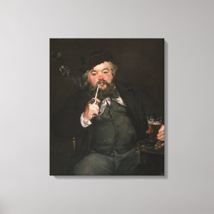 Edouard Manet - A Good Glass of Beer / Le bon bock Canvas Print