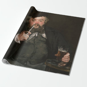 Edouard Manet - A Good Glass of Beer / Le bon bock Wrapping Paper