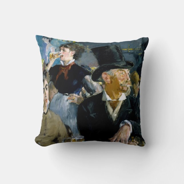 Edouard Manet - At the Cafe Cushion (Front)