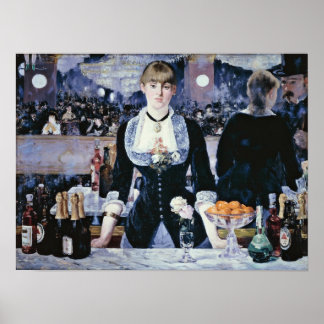 edouard Manet - Bar at the Folies-Bergere Poster