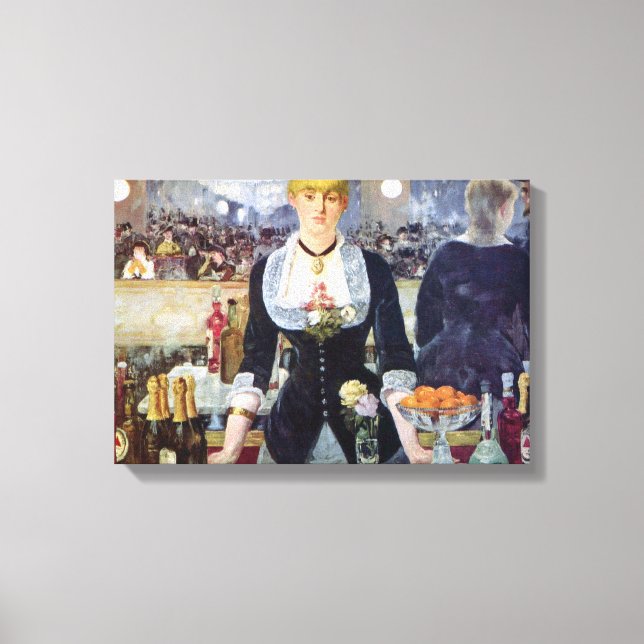 Edouard Manet - Bar in the Folies-Bergere Canvas Print (Front)