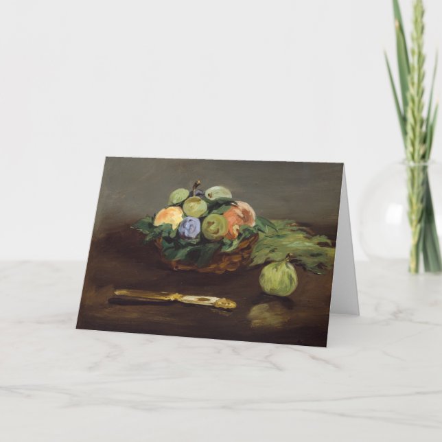 Edouard Manet - Basket of Fruits Card (Front)
