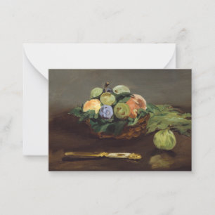 Edouard Manet - Basket of Fruits Card