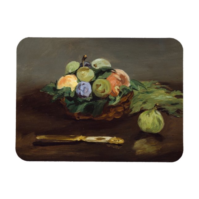 Edouard Manet - Basket of Fruits Magnet (Horizontal)
