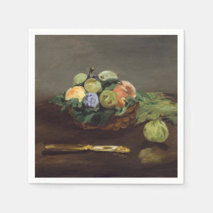 Edouard Manet - Basket of Fruits Napkin