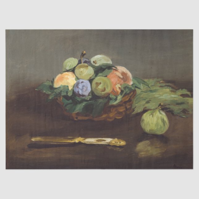 Edouard Manet - Basket of Fruits Tissue Paper (Front)