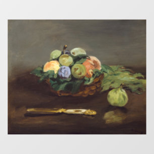 Edouard Manet - Basket of Fruits Window Cling