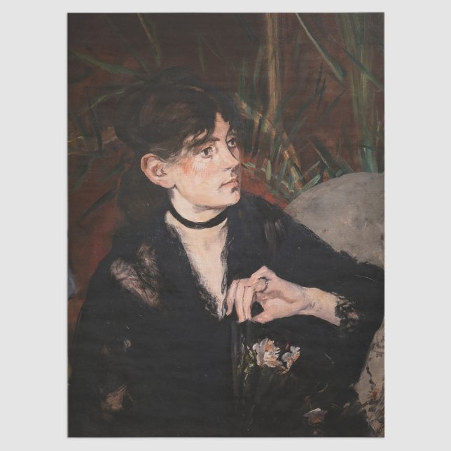 Edouard Manet - Berthe Morisot with a Fan 1874 Tissue Paper (Creator Uploaded)