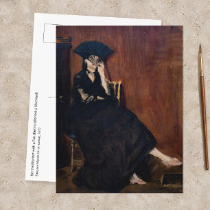 Edouard Manet - Berthe Morisot with a Fan Postcard