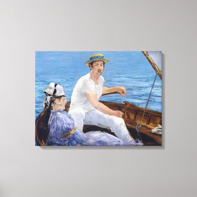 Edouard Manet - Boating Canvas Print (Front)