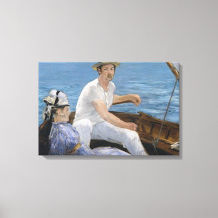 Edouard Manet - Boating Canvas Print