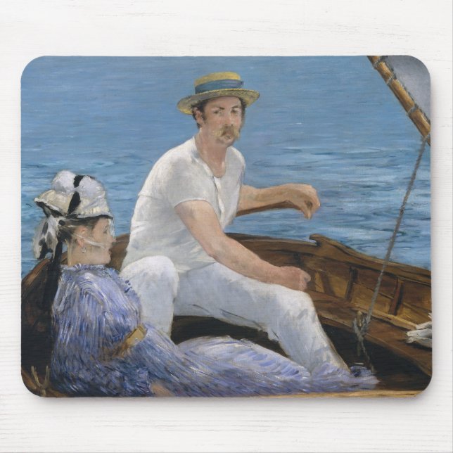 Edouard Manet - Boating Mouse Mat (Front)
