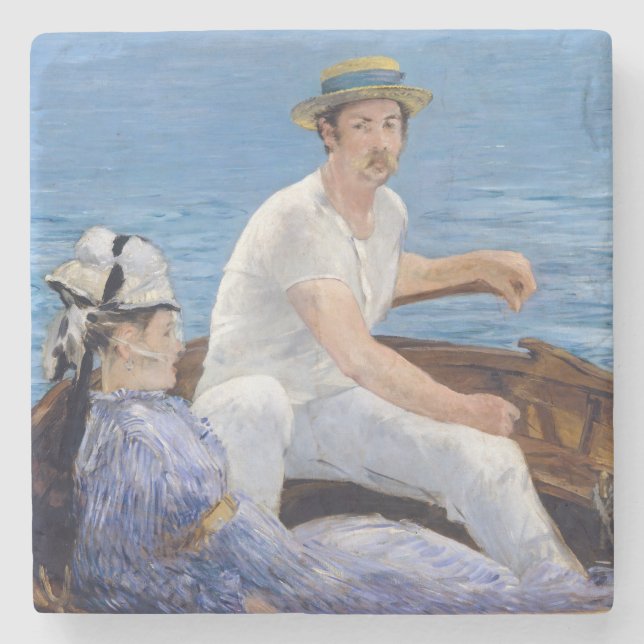 Edouard Manet - Boating Stone Coaster (Front)