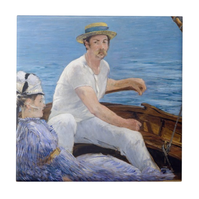 Edouard Manet - Boating Tile (Front)