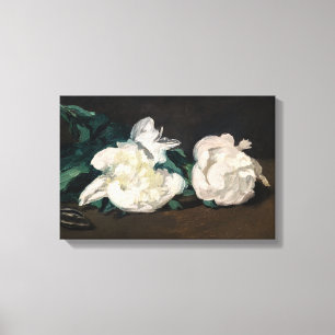 Edouard Manet - Branch of White Peonies, Secateurs Canvas Print