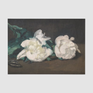 Edouard Manet - Branch of White Peonies, Secateurs Tissue Paper